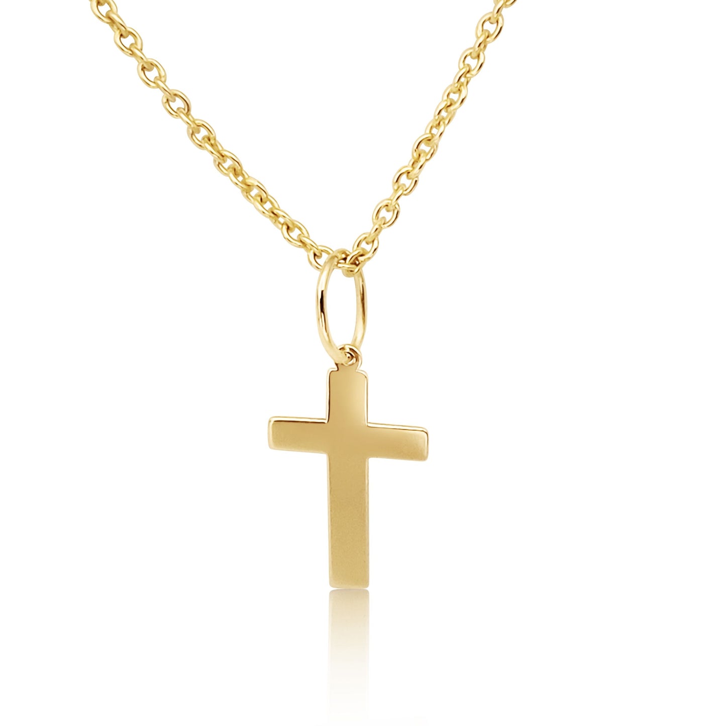 Gold Cross 18K Yellow and chain - MIMUKA