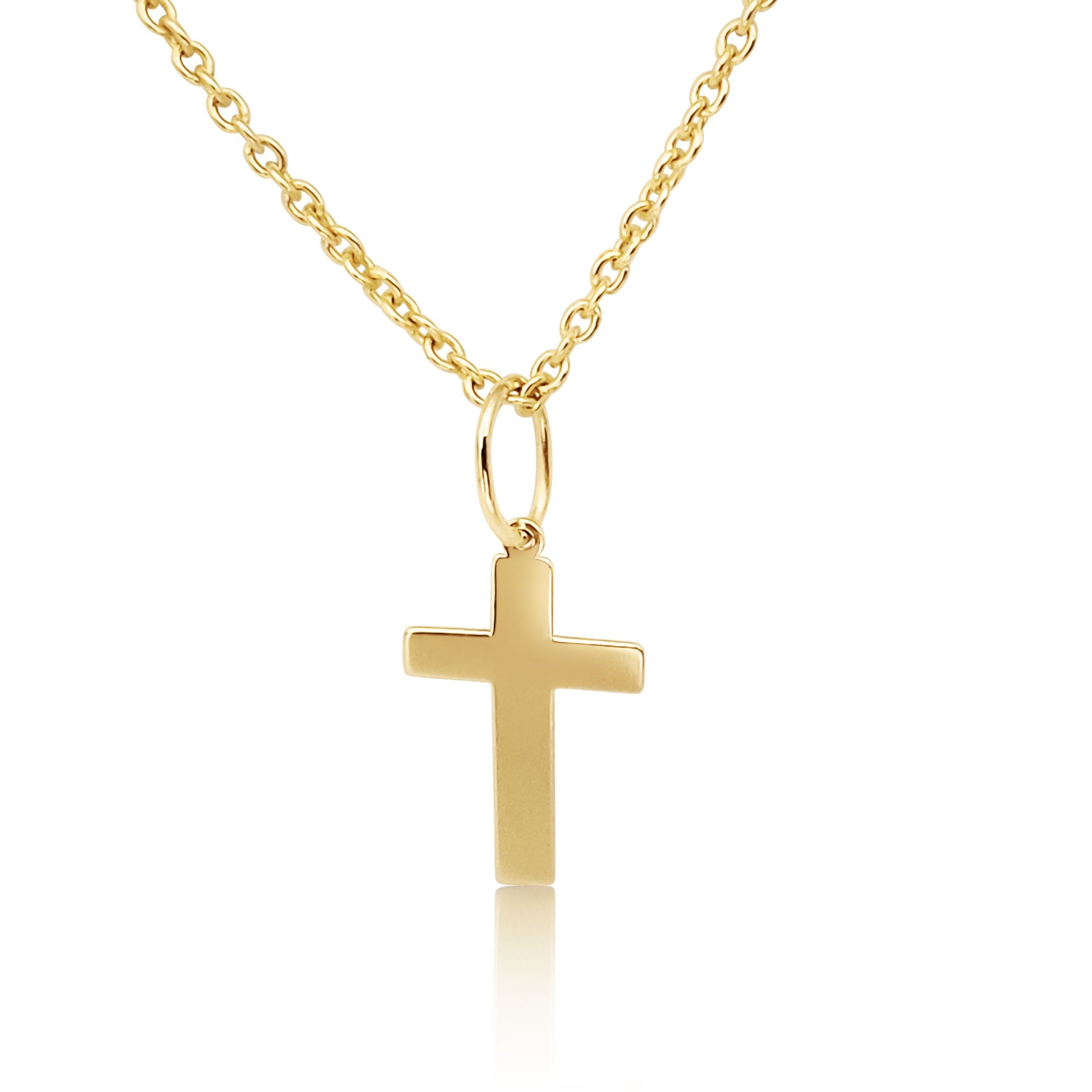 Gold Cross 18K Yellow and chain - MIMUKA