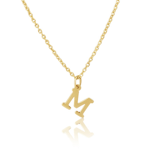 MIMUKA M Pendant Necklace 18K Yellow Gold - MIMUKA